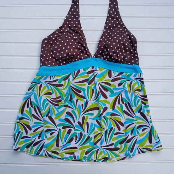 MOTHERHOOD Maternity Tankini Womens M Two Piece Bikini Swimsuit Bathing Suit - Picture 8 of 12